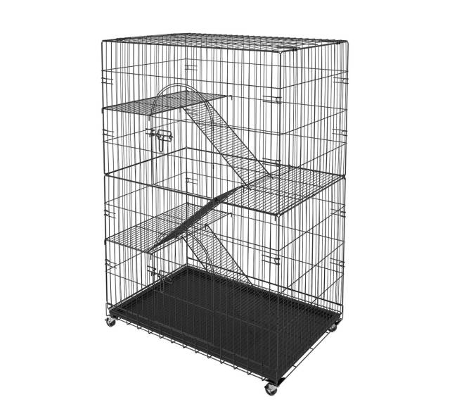 Katinas: 4 aukštų dideli narvai katėms9