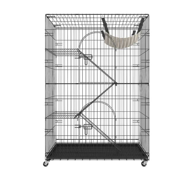 Katinas: 4 aukštų dideli narvai katėms10