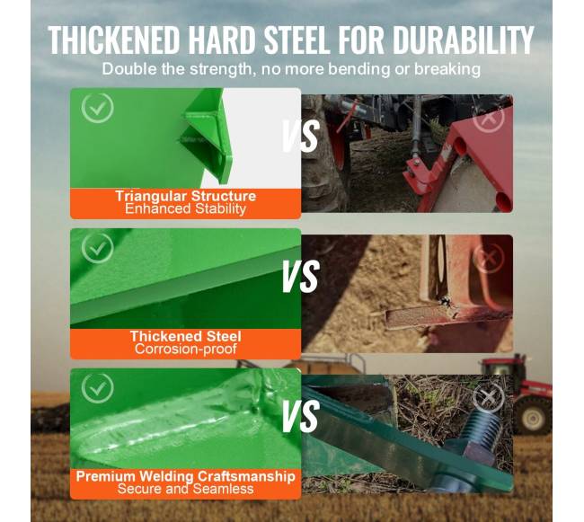 Traktoriaus 3 taškų balasto dėžė, 363 kg talpa2