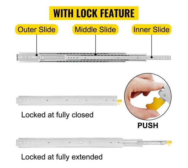 Ilgos stalčių bėgeliai su užraktu1