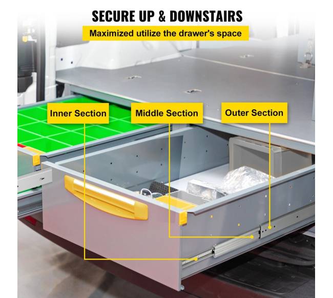 Tylių bėgių stalčių bėgeliai 50 cm1