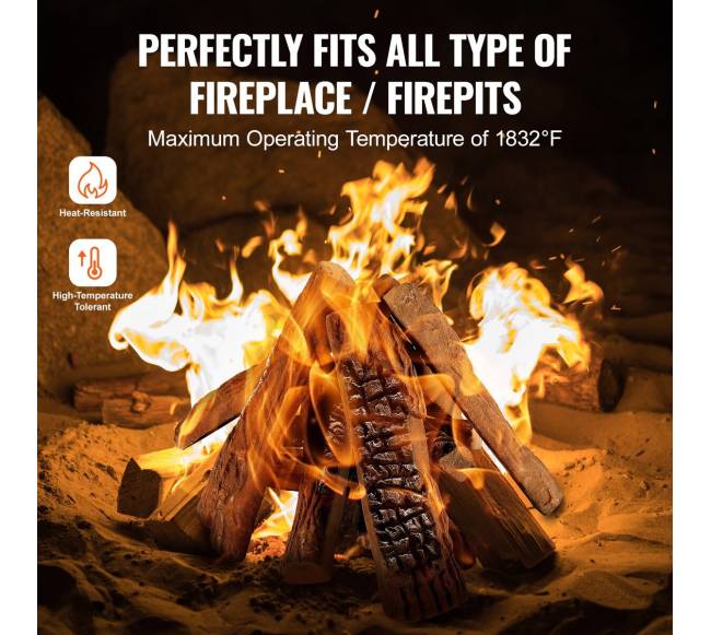 10 dalių keramikinės laužo malkos3