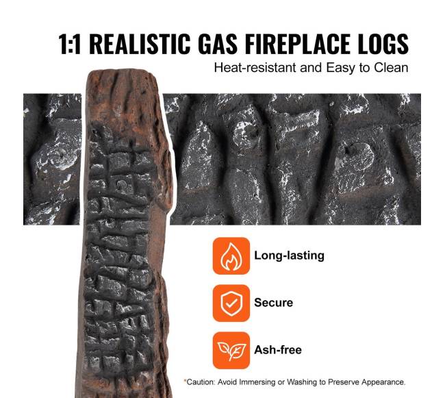 10 dalių keramikinės laužo malkos4