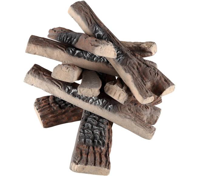 10 dalių keramikinės laužo malkos8