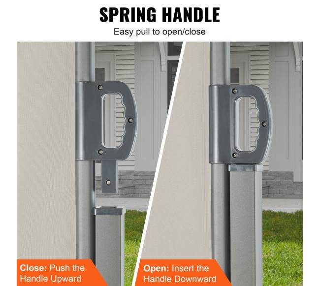 Ištraukiama šoninė markizė, 200x300 cm, smėlinė4