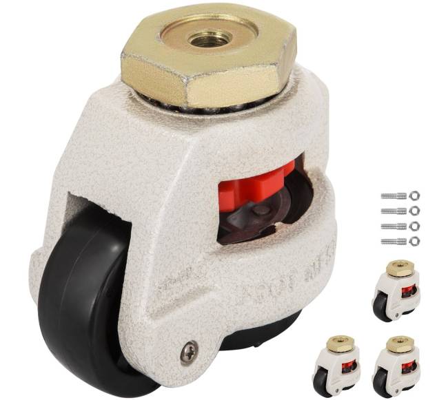 4 vnt. reguliuojamų riedėjimo ratukų GD-80S0