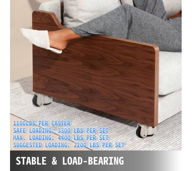 4 vnt. reguliuojamų riedėjimo ratukų GD-80S2