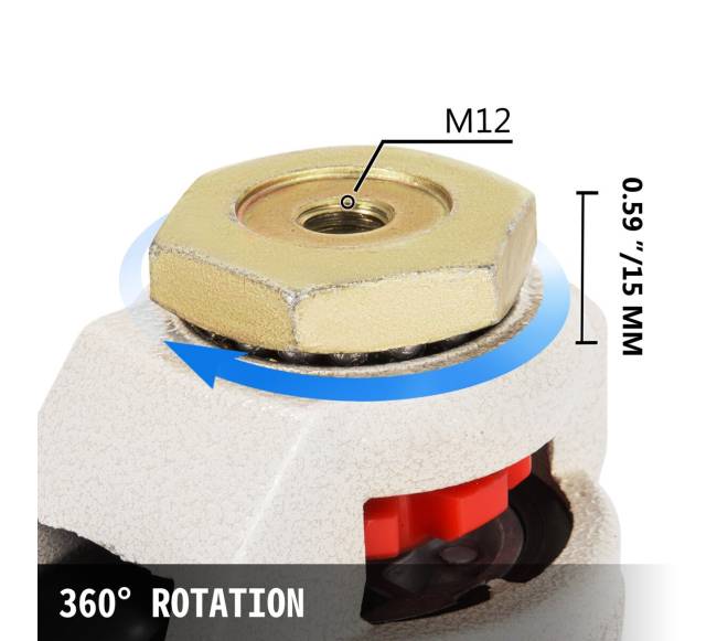 4 vnt. reguliuojamų riedėjimo ratukų GD-80S5