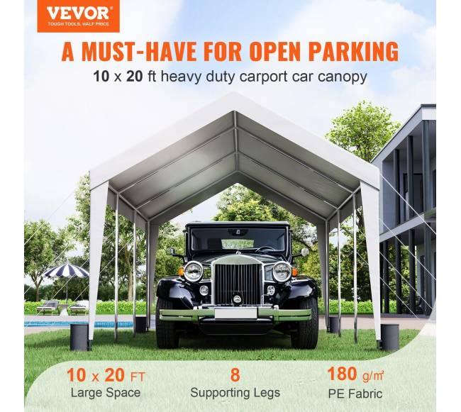 Automobilių pastogė 3x6 m su 8 poliais1