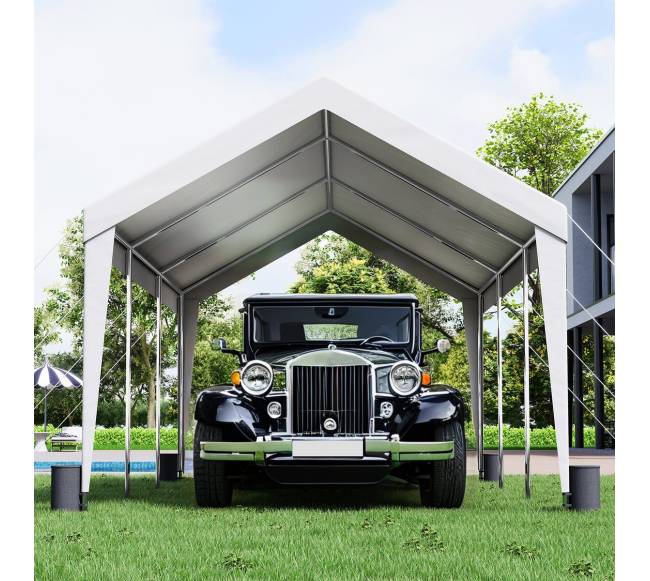 Automobilių pastogė 3x6 m su 8 poliais7