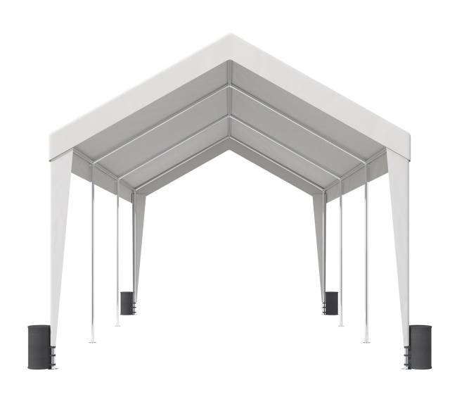 Automobilių pastogė 3x6 m su 8 poliais8