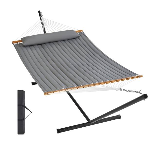 Dvivietis hamakas su stovu ir pagalvėle0