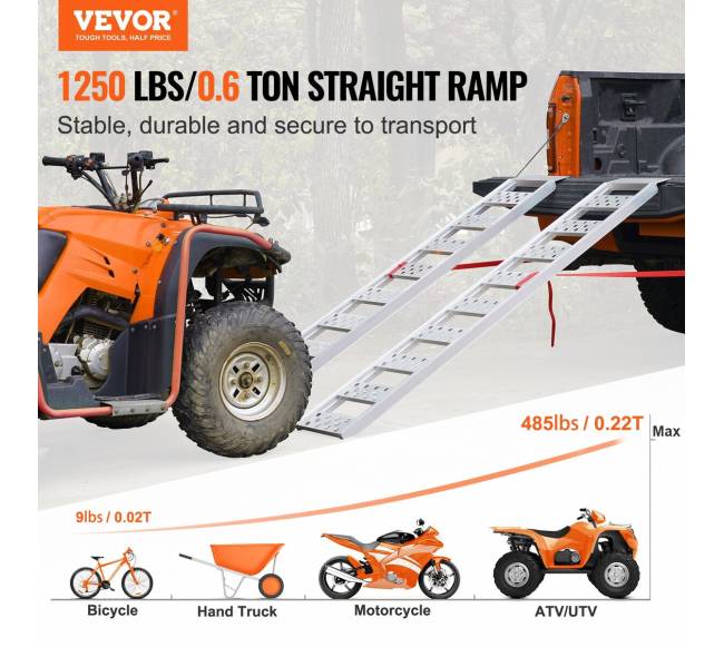 Aliuminės rampos motociklams ir traktoriams1