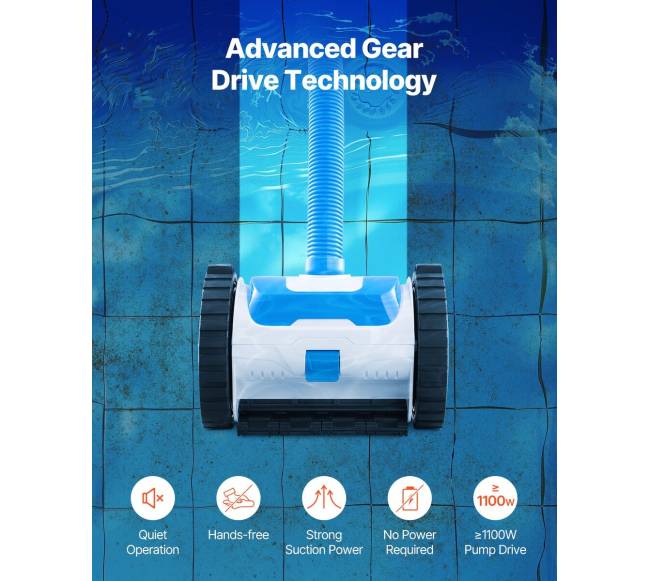 Baseino dulkių siurblys su 2 ratais2