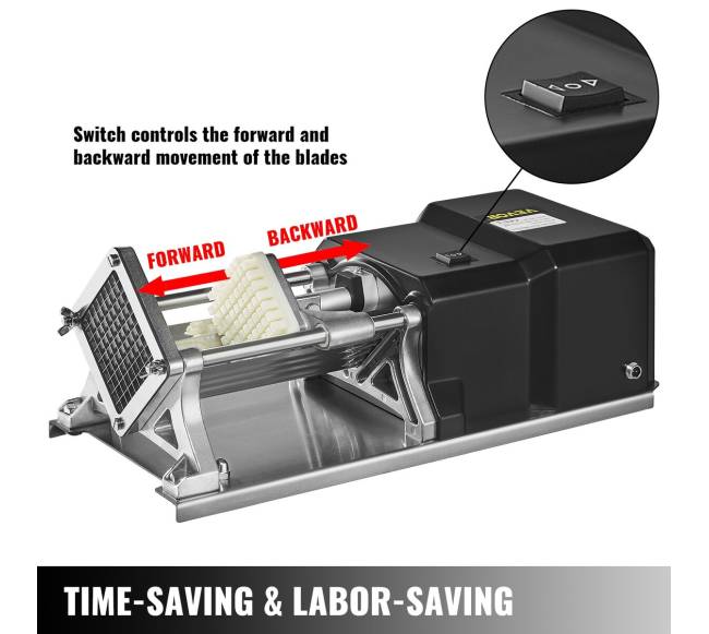 Elektrinis bulvių pjaustyklė su 4 peiliais2