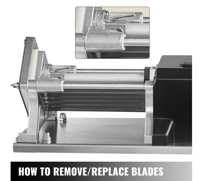 Elektrinis bulvių pjaustyklė su 4 peiliais4