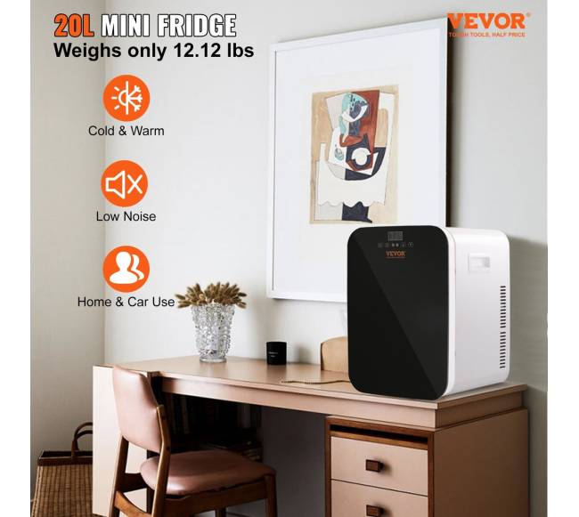 Mini šaldytuvas 20L, juodas1