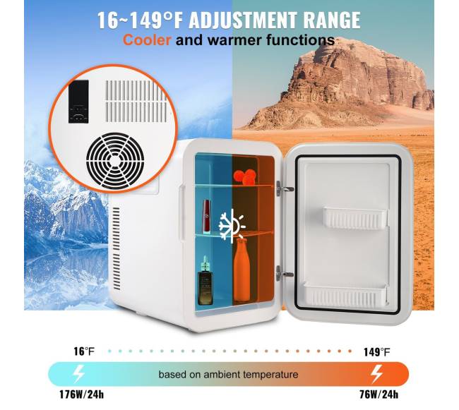 Mini šaldytuvas 20L, juodas2