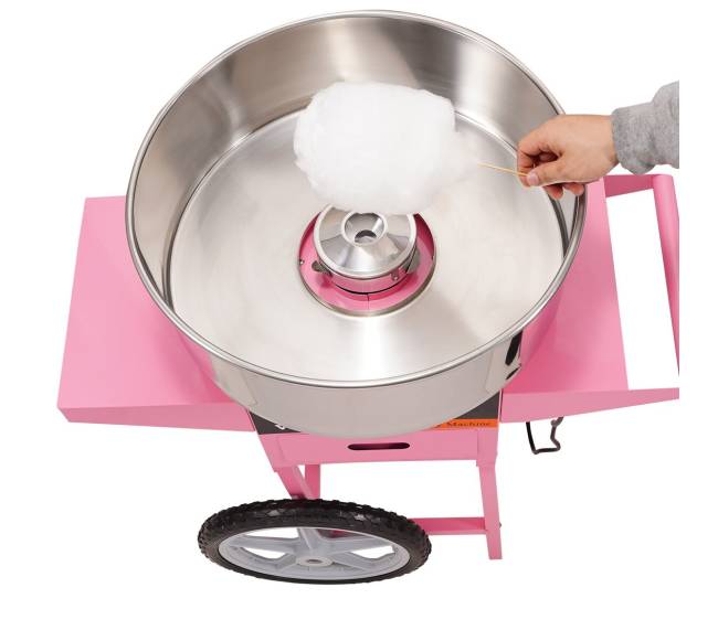 Komercinis cukraus vatos aparatas su vežimėliu10