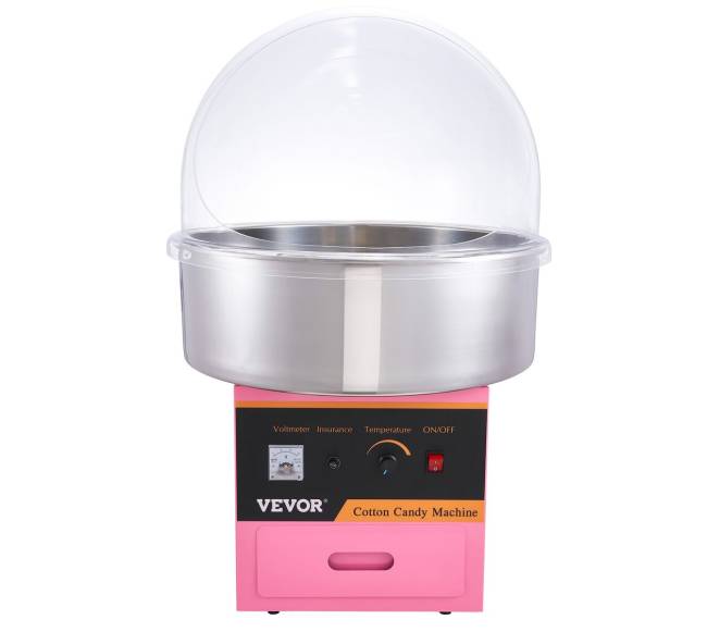 Komercinė cukraus vatos mašina su dangčiu 1000W0