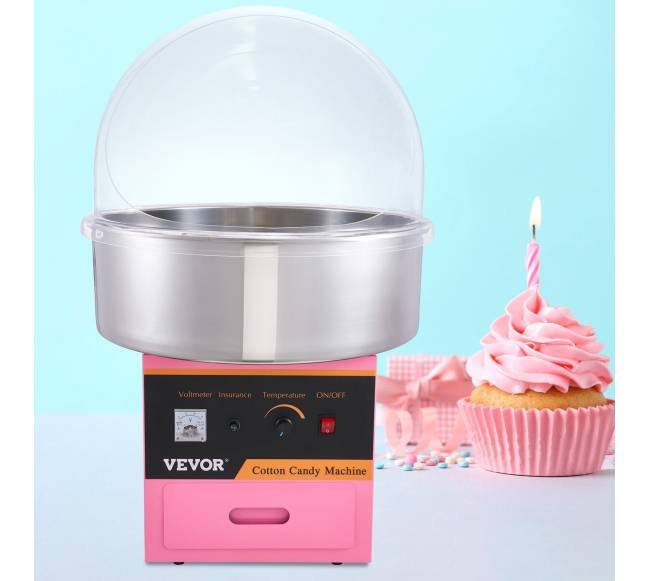 Komercinė cukraus vatos mašina su dangčiu 1000W7