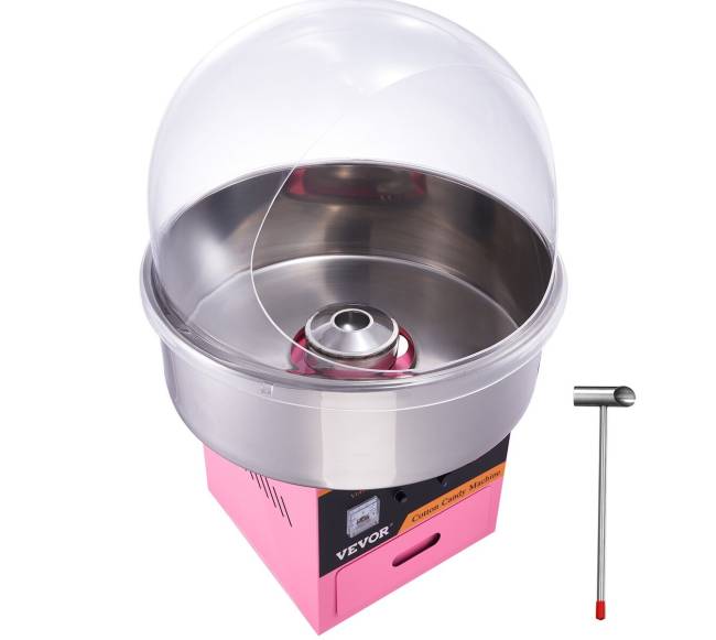 Komercinė cukraus vatos mašina su dangčiu 1000W8