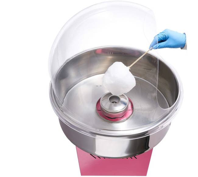 Komercinė cukraus vatos mašina su dangčiu 1000W10