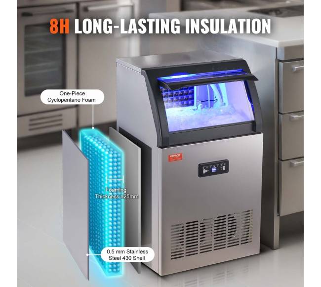 Komercinė ledo mašina su spintele 52 kg24 val 50 led. kub.4