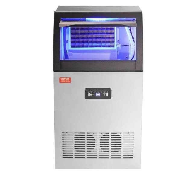 Komercinė ledo mašina su spintele 52 kg24 val 50 led. kub.10