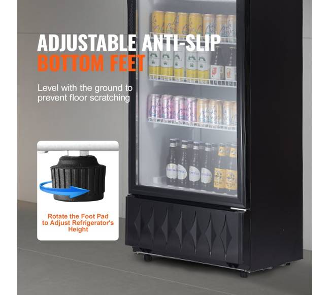 Komercinis šaldytuvas su 5 lentynomis5