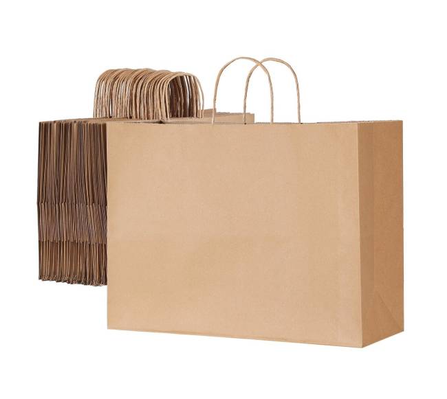 Popieriniai maišeliai su rankenomis, 100 vnt.0