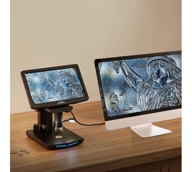 Mikroskopas su 10.1 colio ekranu ir 1300X didinimu7