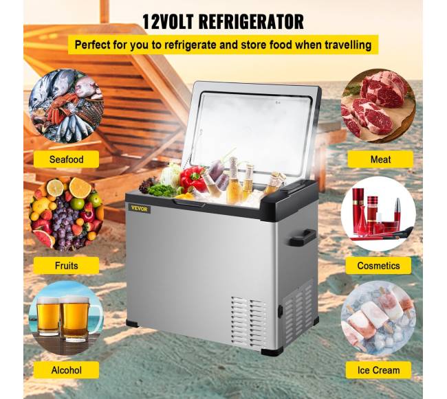 Automobilinis šaldytuvas su vienos zonos šaldikliu1