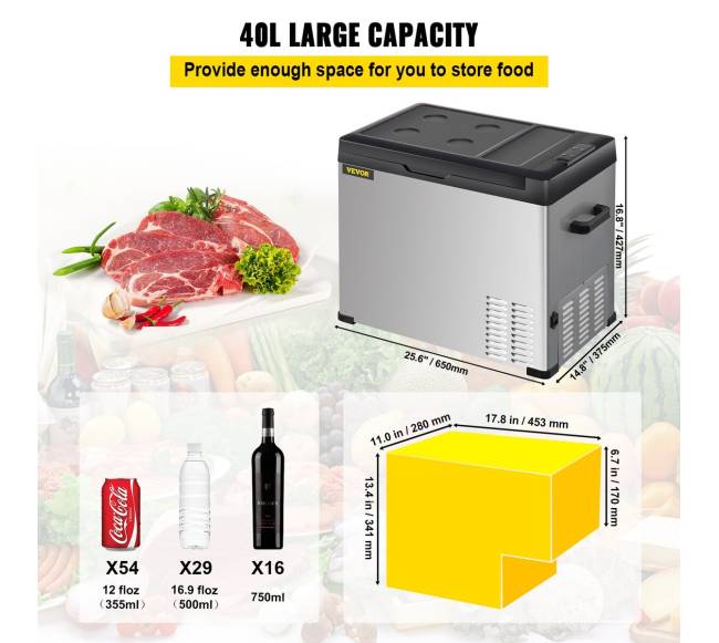 Automobilinis šaldytuvas su vienos zonos šaldikliu2