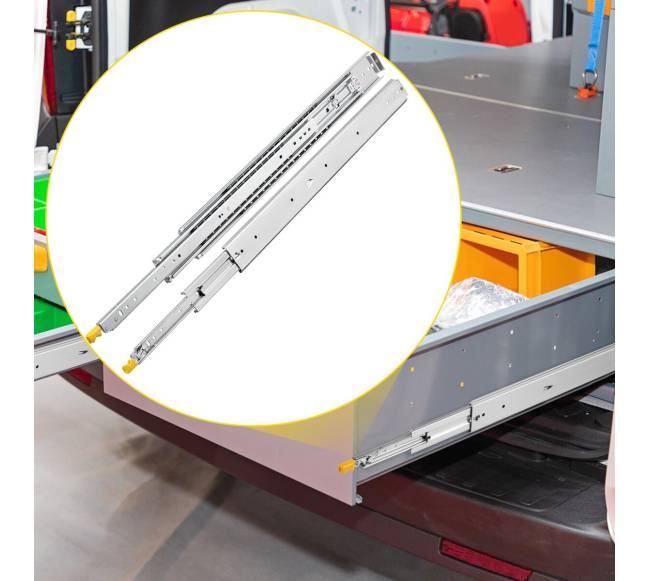 48 cm ilgio stalčių bėgeliai su užraktu7