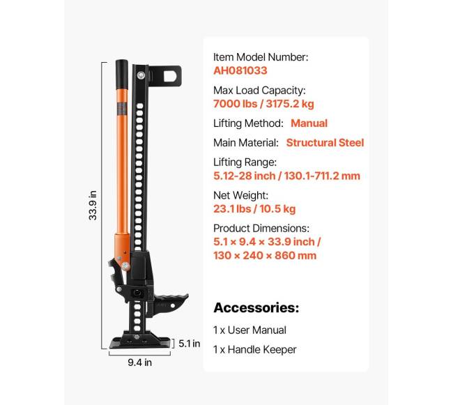 86 cm ūkininkų kėliklis traktoriams6
