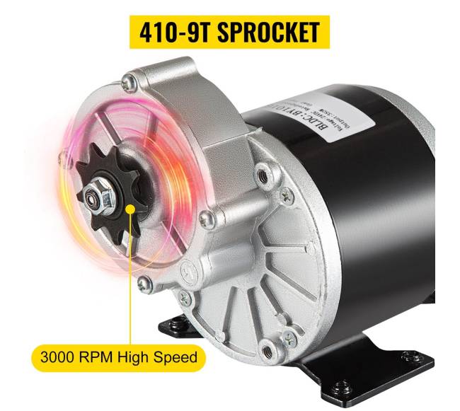 24V nuolatinės srovės elektrinis variklis dviračiui2