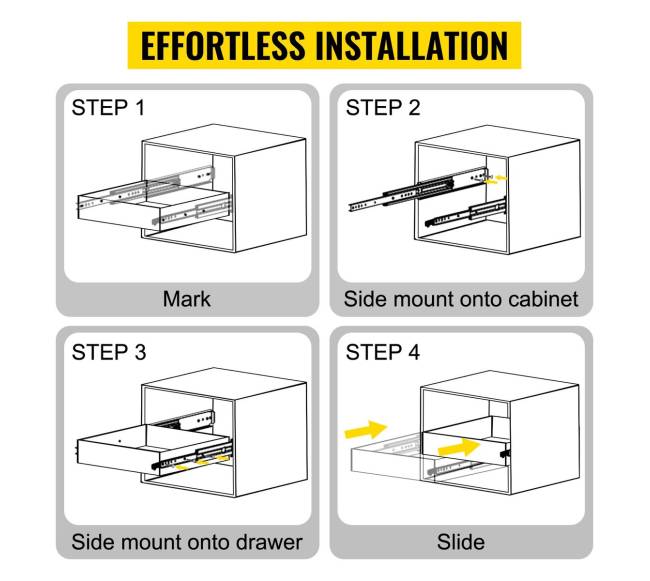 Stiprios stalčių bėgiai su užraktu 226 kg5