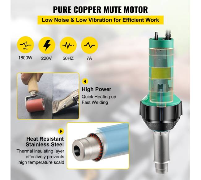 Stogų suvirinimo aparatas, PVC karšto oro pistoletas2