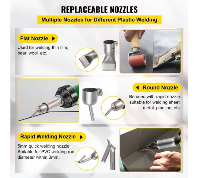 Stogų suvirinimo aparatas, PVC karšto oro pistoletas3