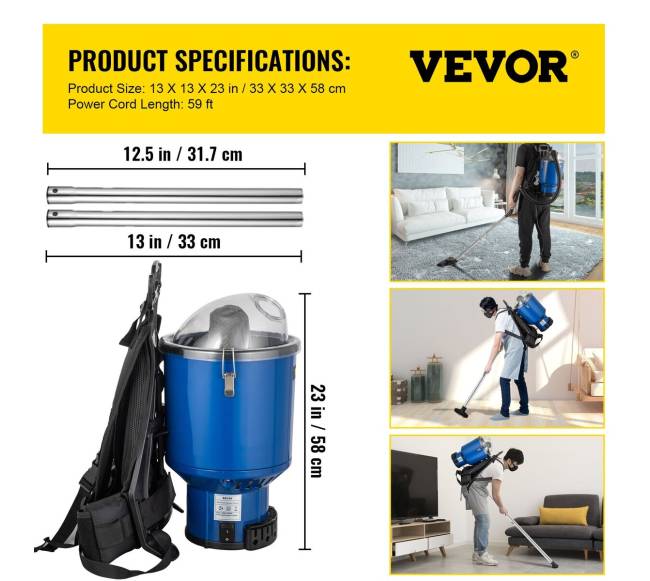 Kuprinės siurblys su teleskopiniu vamzdžiu6