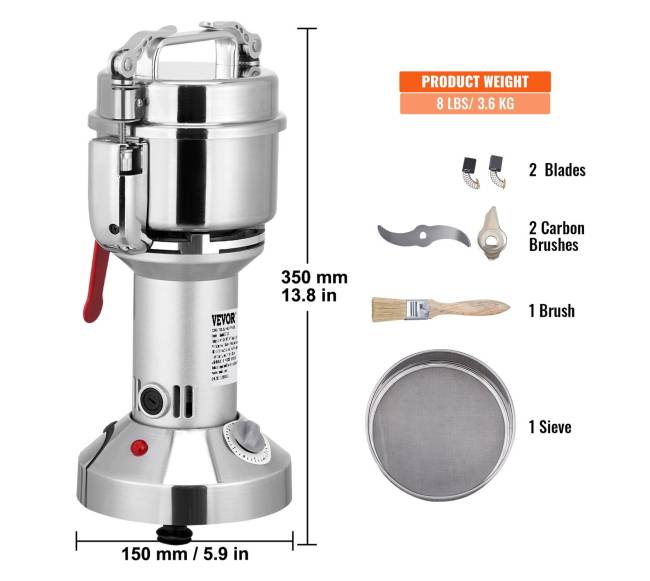 300g komercinė prieskonių malūnėlis, elektrinis grūdų malūnėlis6