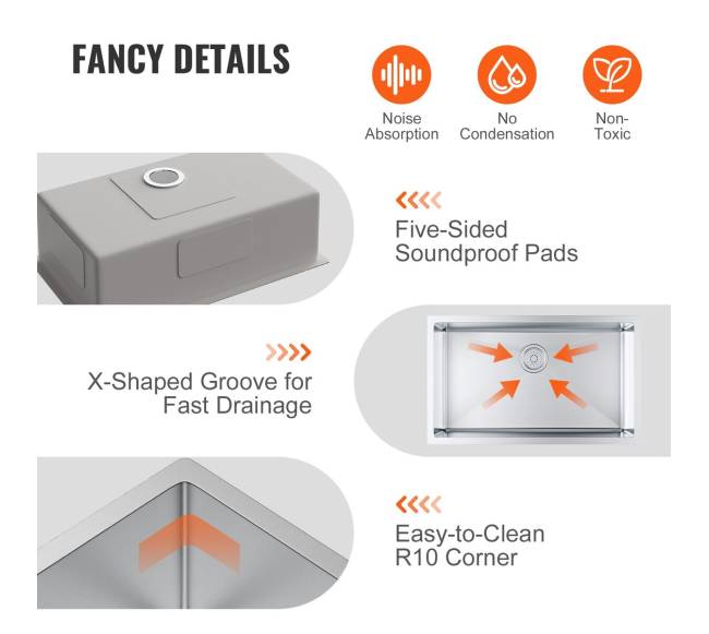 30 inčų nerūdijančio plieno virtuvės kriauklė4