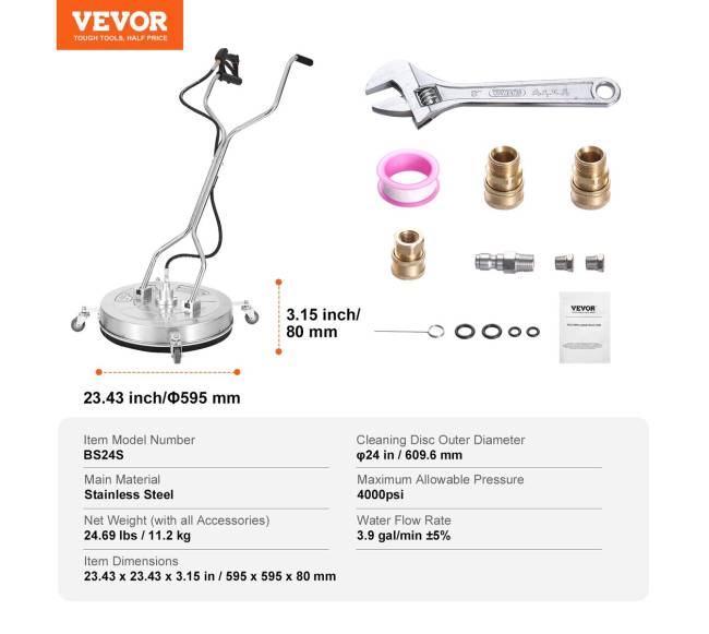 61 cm aukšto slėgio plovimo paviršiaus valiklis6