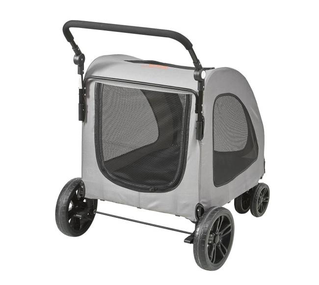 Šunų vežimėlis su 4 ratais ir stabdžiais9