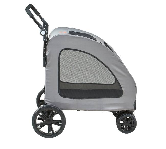 Šunų vežimėlis su 4 ratais ir stabdžiais10