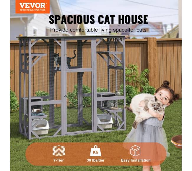 Lauko kačių namelis su 5 platformomis1