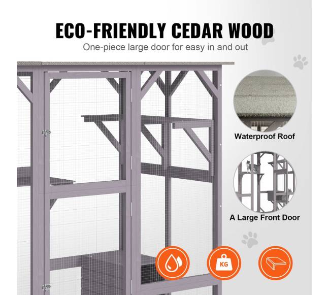 Lauko kačių namelis su 5 platformomis3