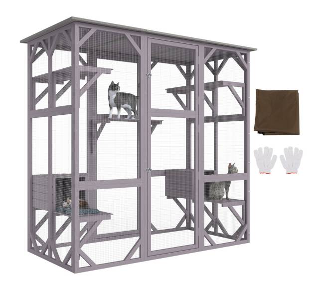 Lauko kačių namelis su 5 platformomis8