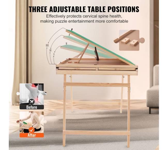 1500 dalių dėlionių stalas su stalčiais2